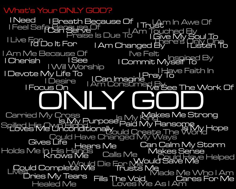 Only God Word Cloud