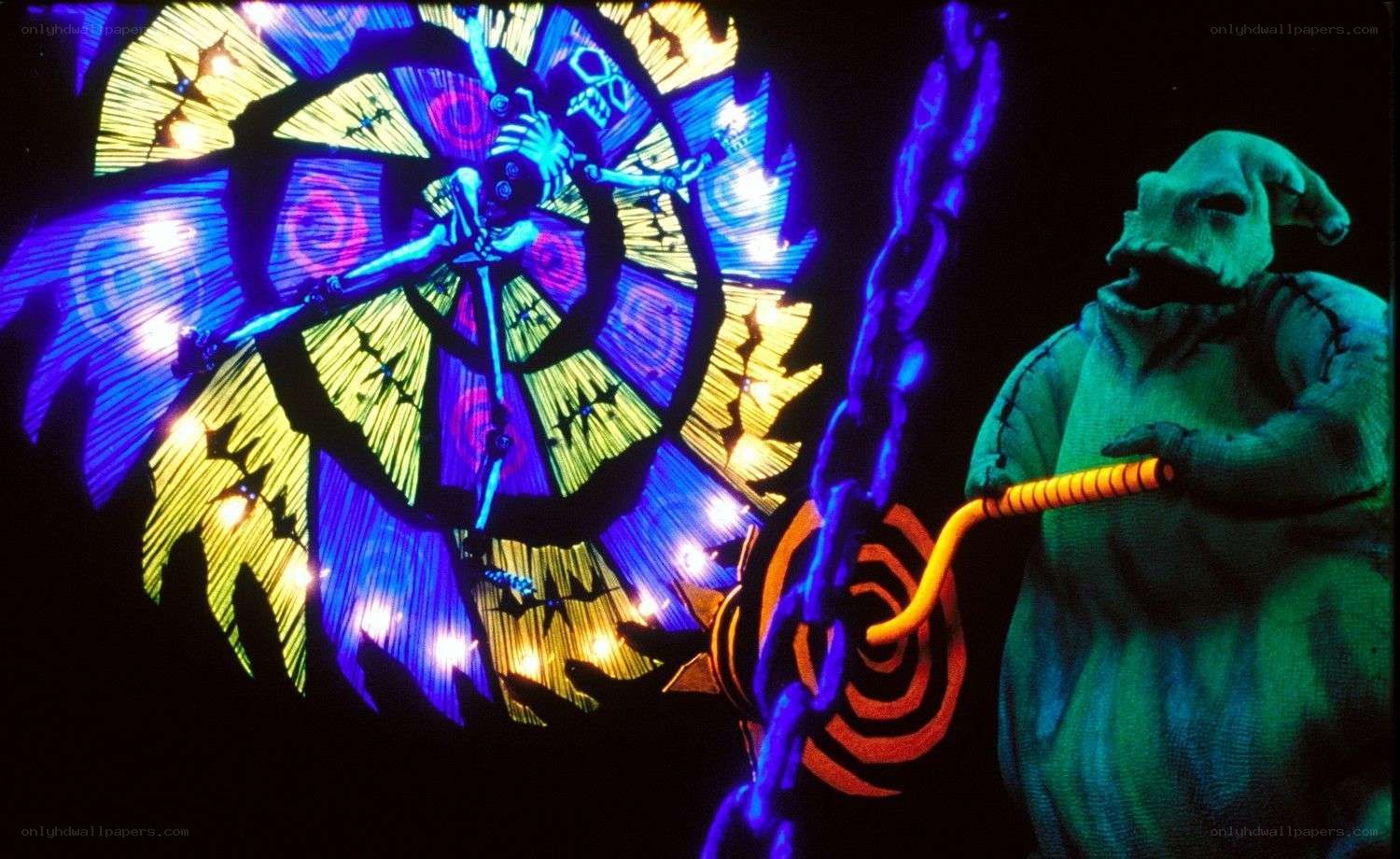 Oogie Boogie and the spinning wheel