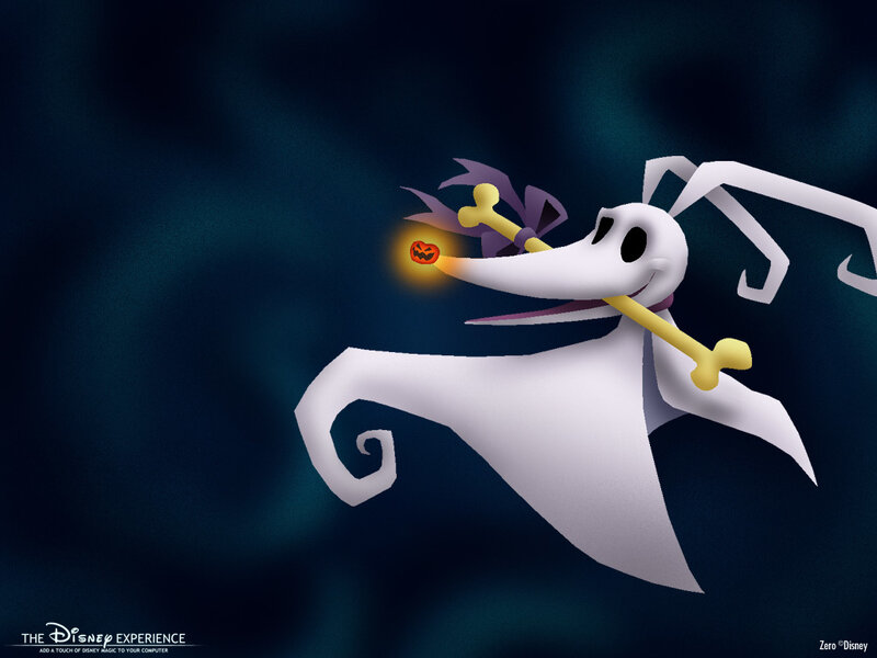 Oogie Boogie flying with pumpkin