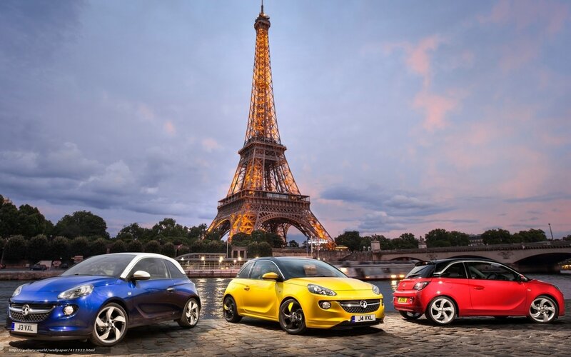 Opel Adam cars in Paris