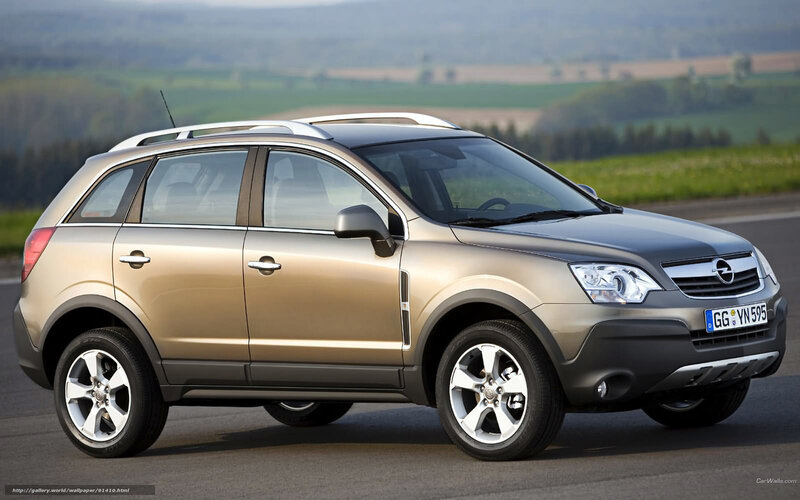 Opel Antara SUV on road