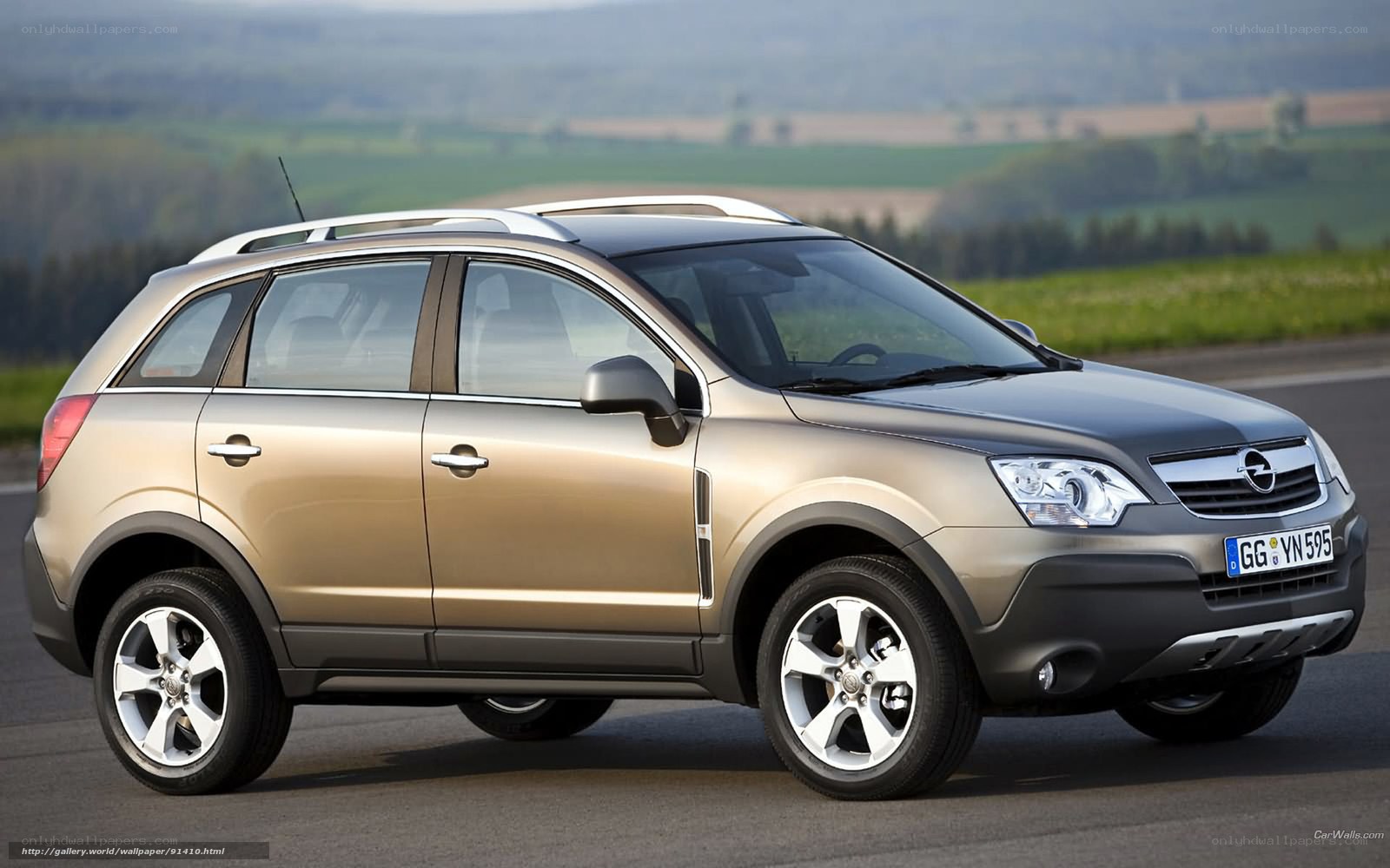 Opel Antara SUV on road
