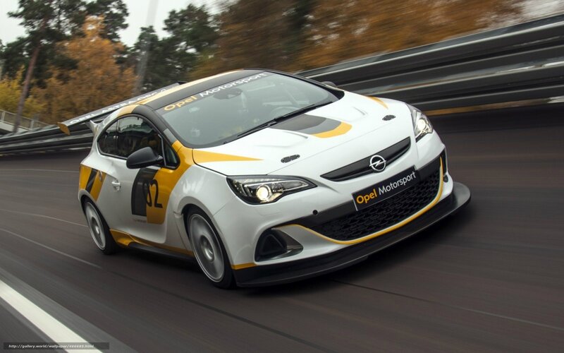 Opel Astra OPC on race track