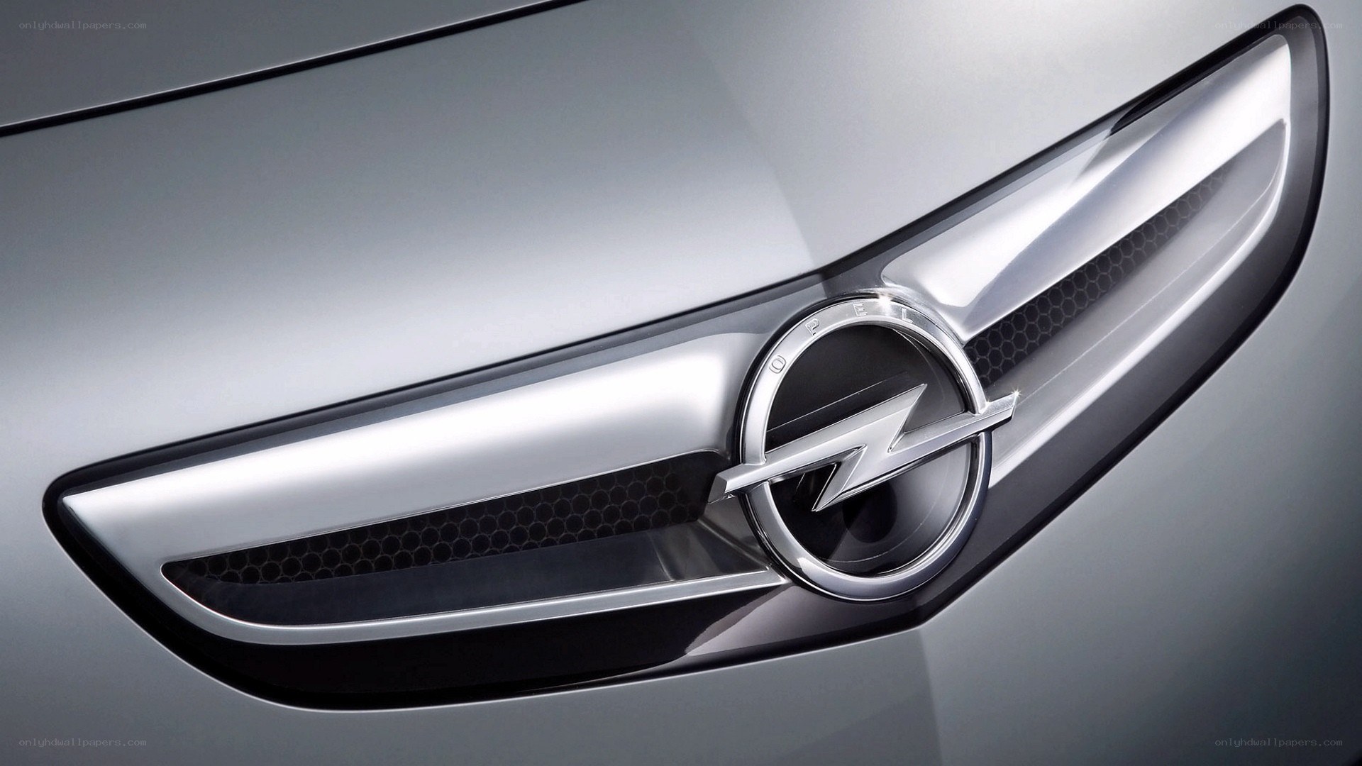 Opel car emblem close-up