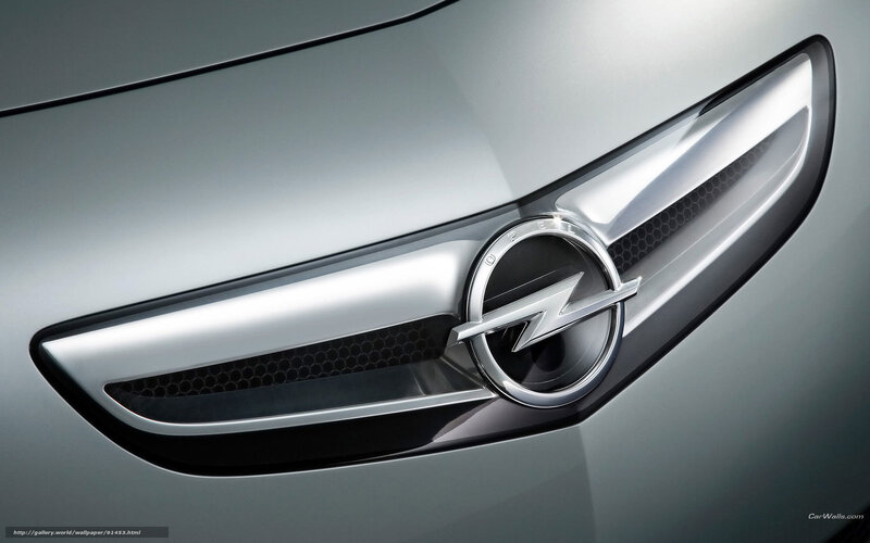 Opel car emblem close-up