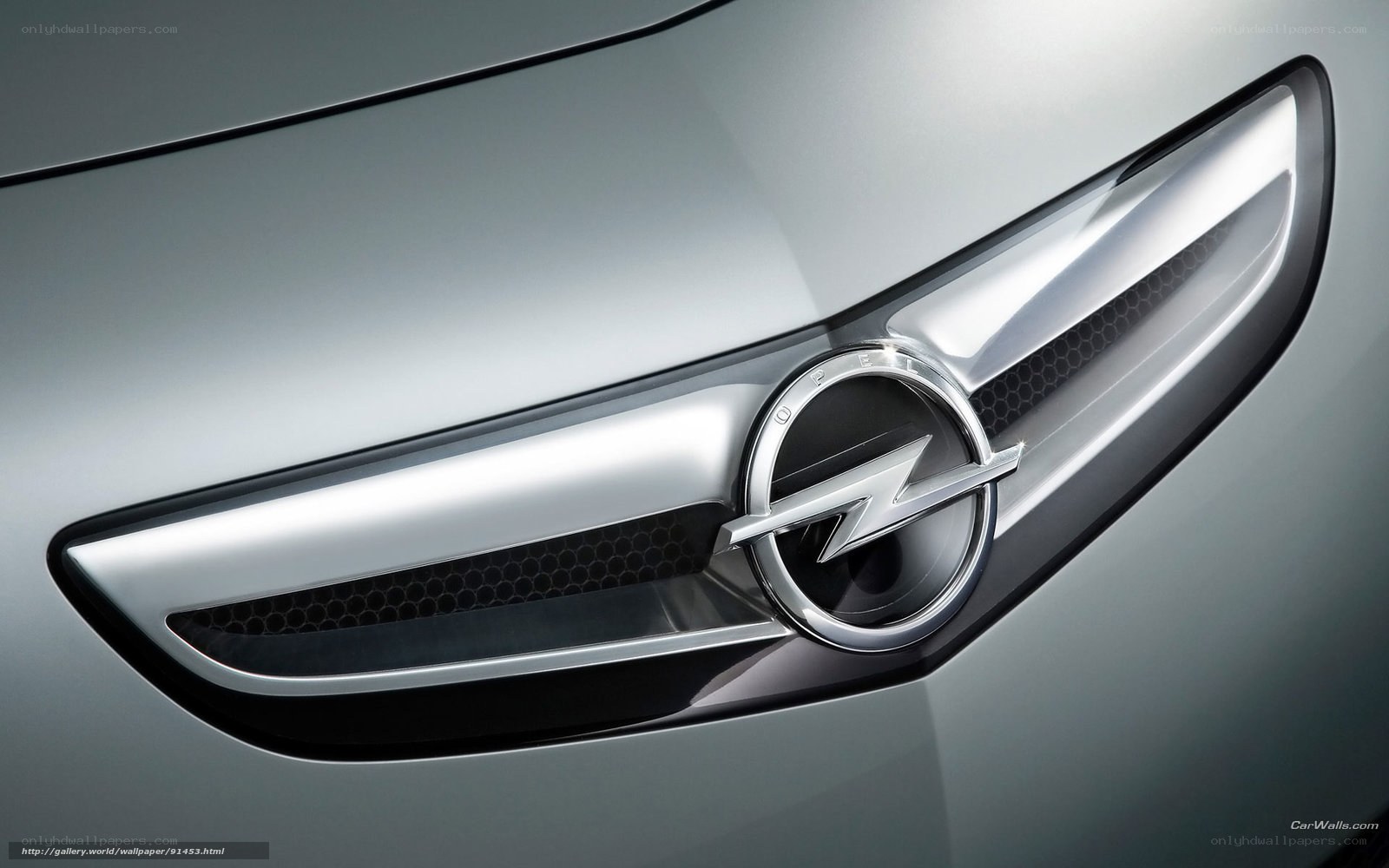 Opel car emblem close-up