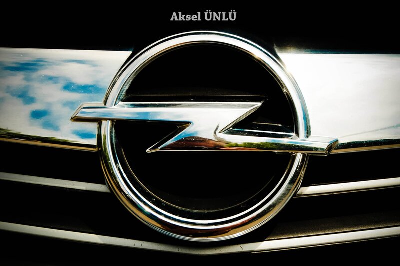 Opel Car Emblem — Silver