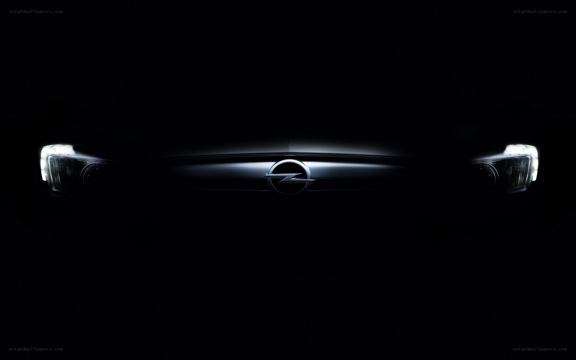 Opel car front view