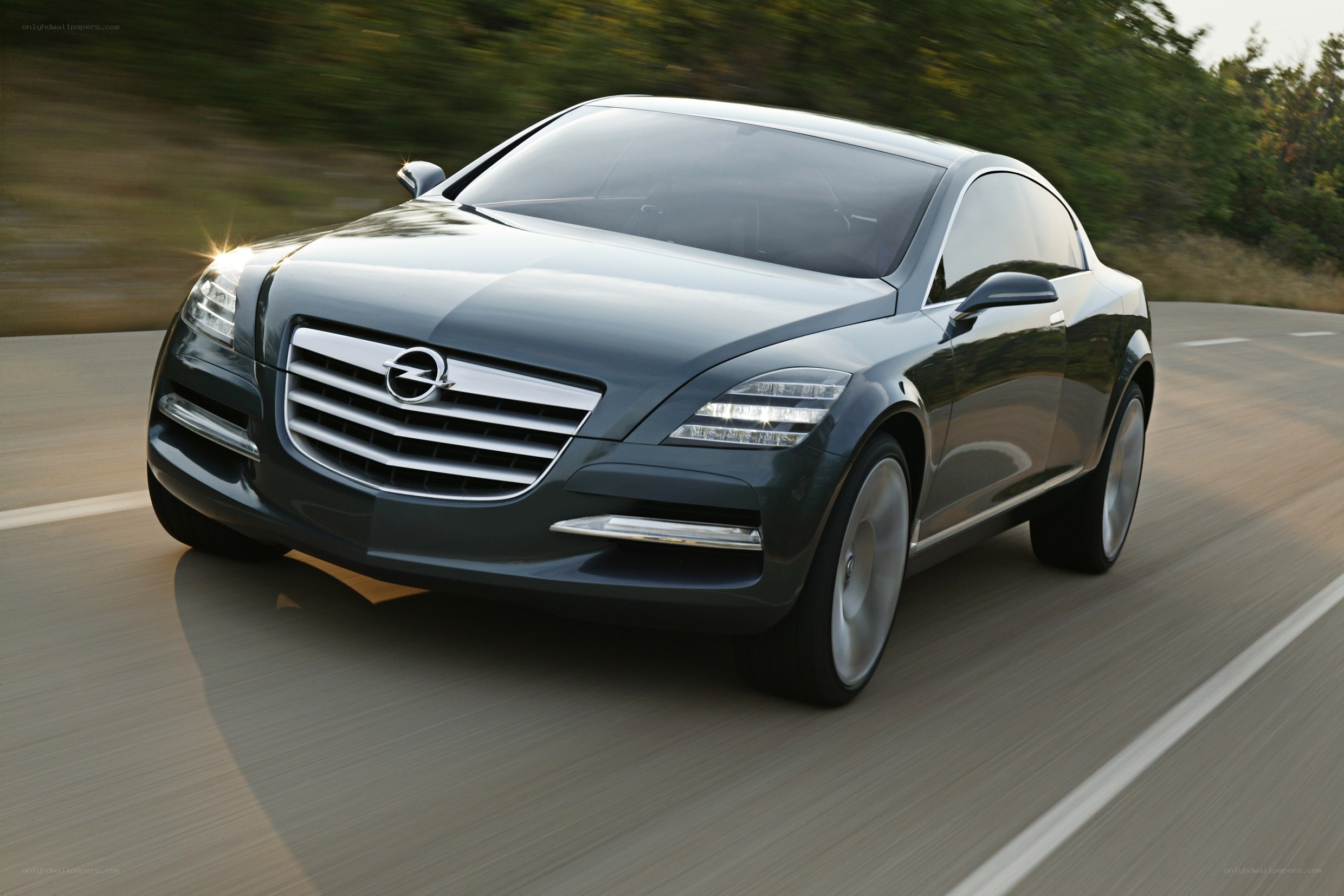 Opel concept car in motion