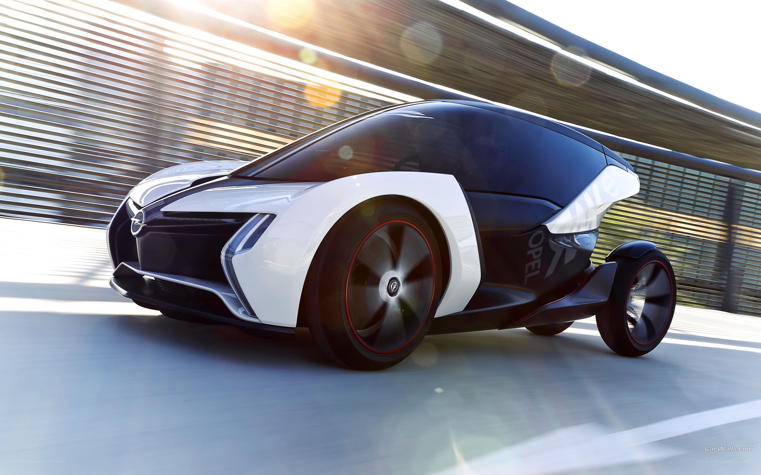 Opel concept car in motion