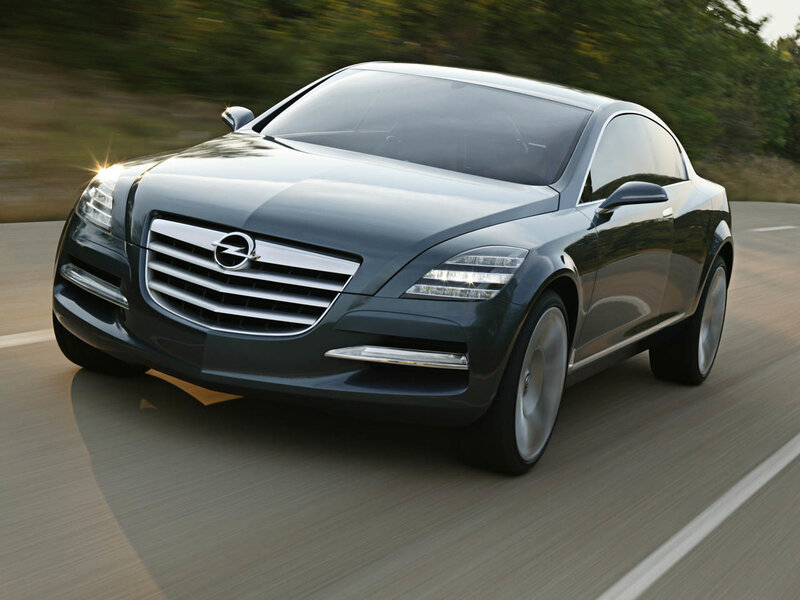 Opel concept car in motion