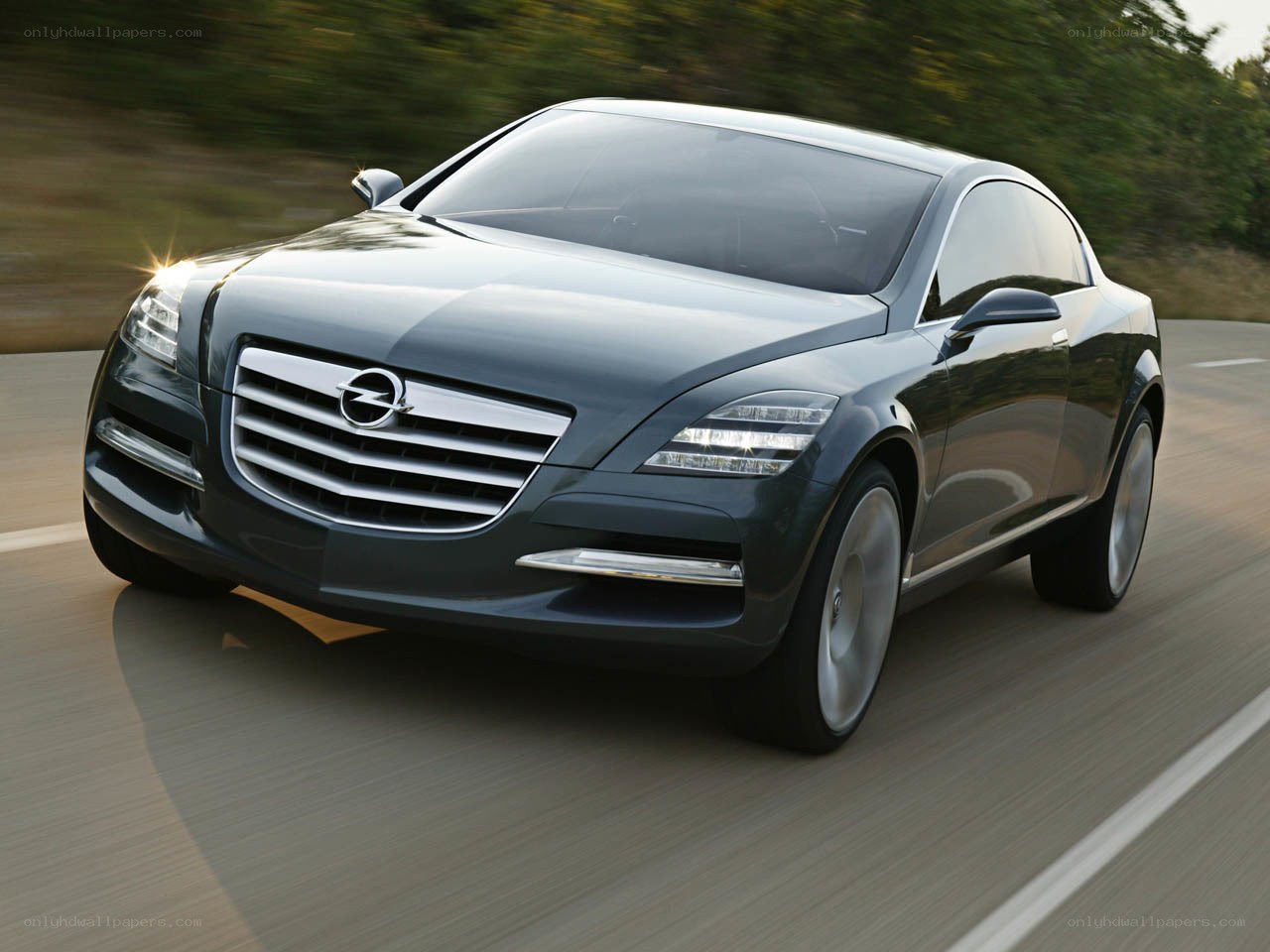 Opel concept car in motion