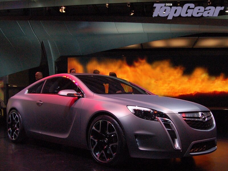 Opel concept car on display
