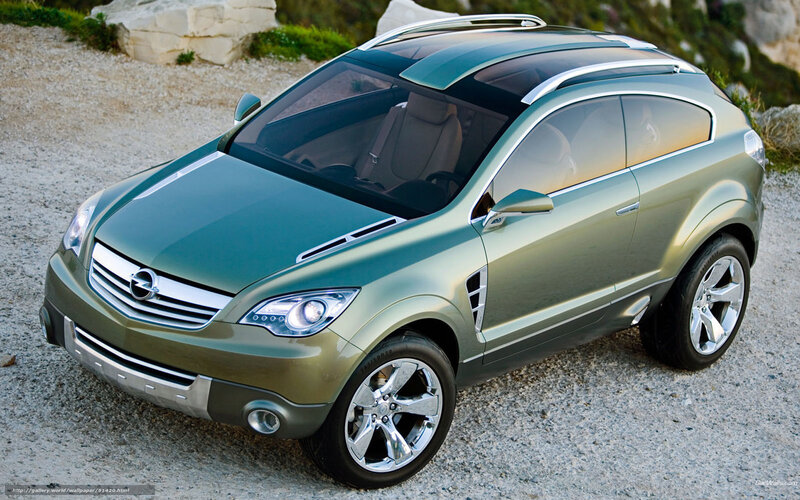 Opel concept car on gravel