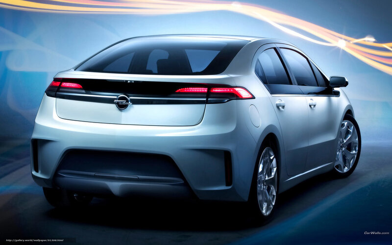 Opel concept car rear view