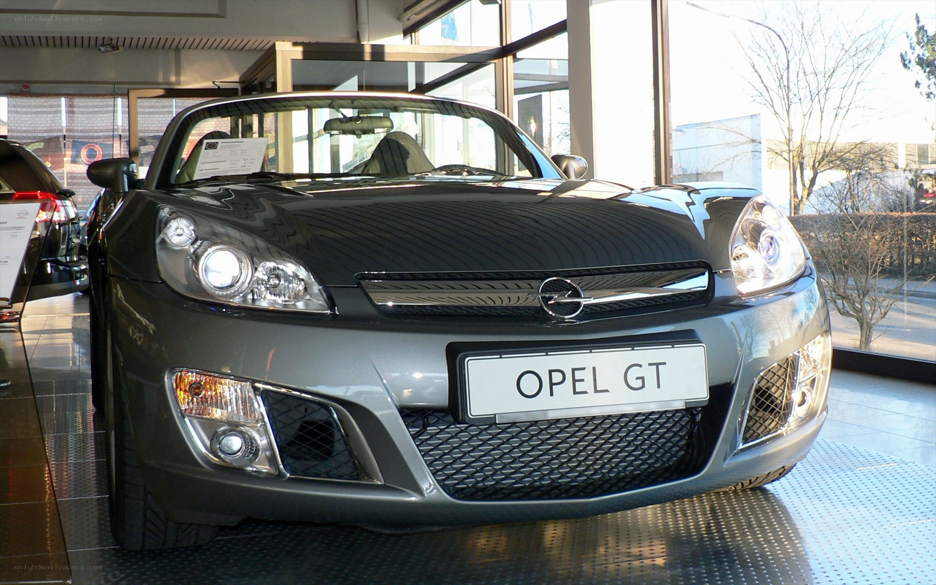 Opel GT on display