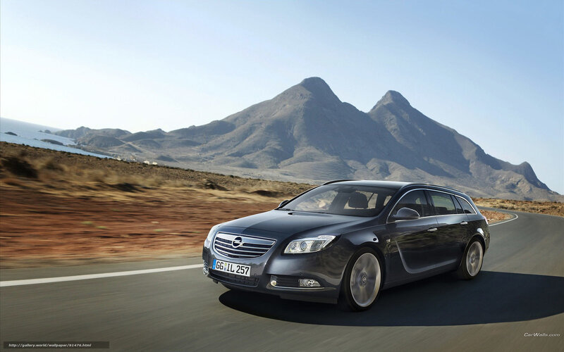 Opel Insignia on a coastal road