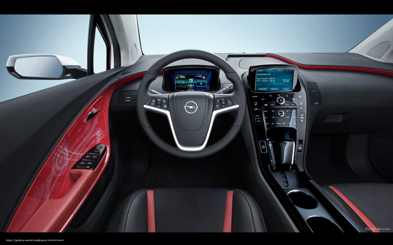 Opel interior dashboard view