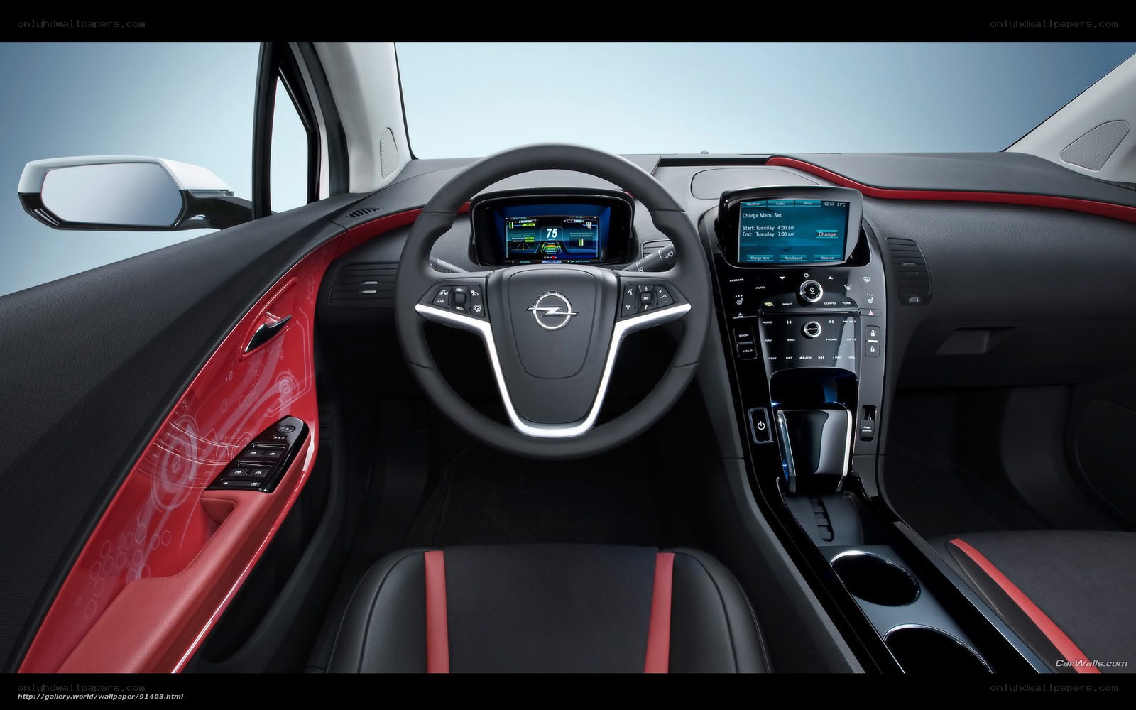 Opel interior dashboard view