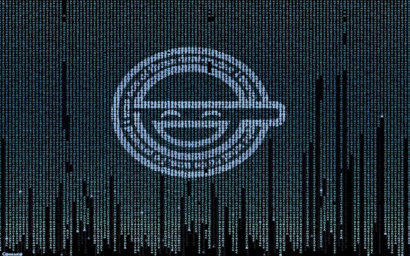 Opel Logo in Matrix Style