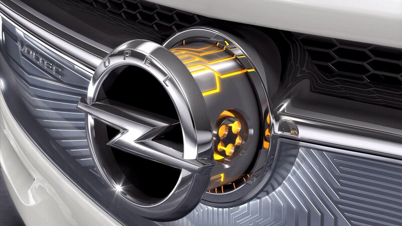 Opel logo with futuristic design