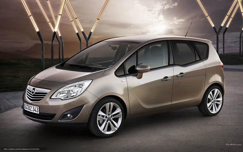 Opel Meriva car in studio