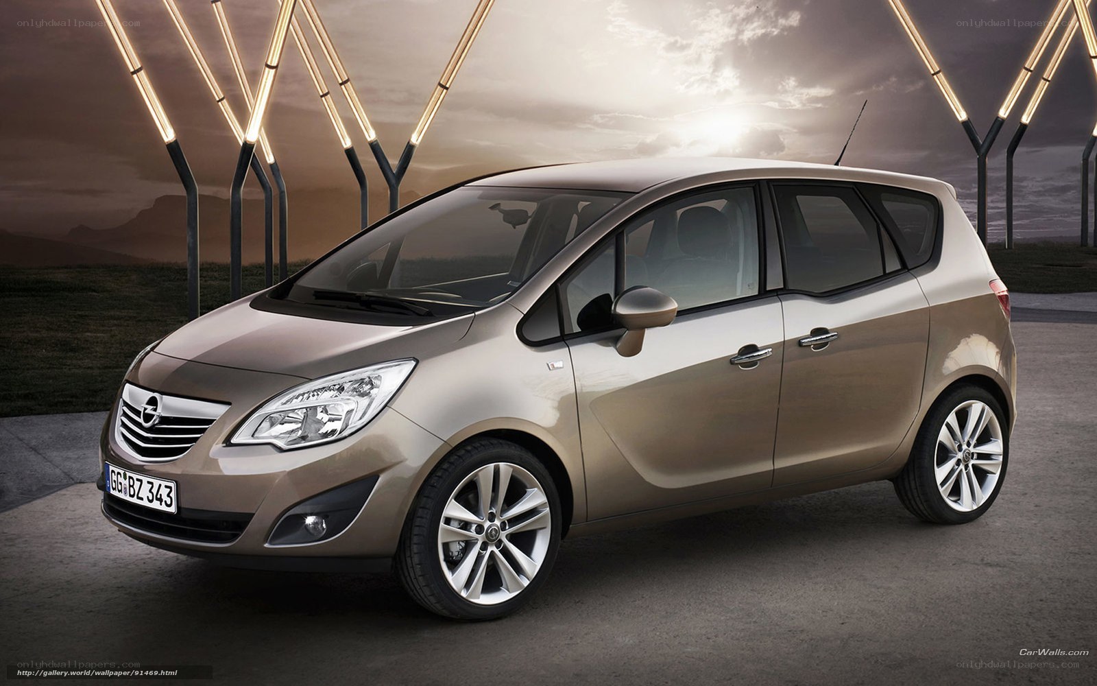 Opel Meriva car in studio