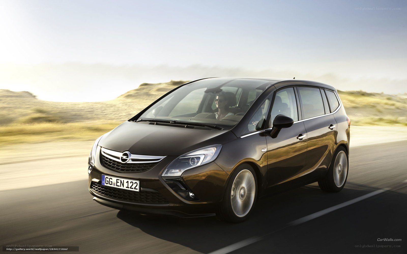 Opel Zafira in motion