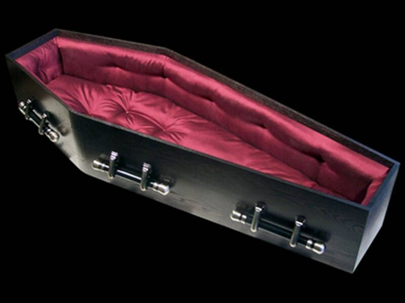 Open Black Coffin — Somber, Photograph