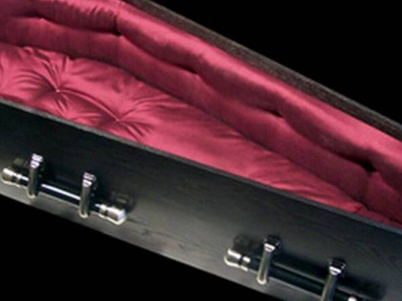 Open Black Coffin — Somber