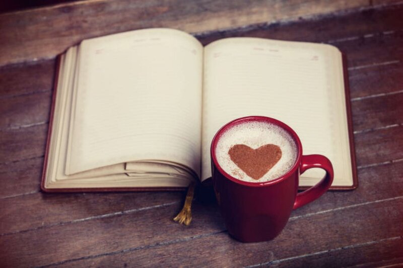 Open Book and Coffee Cup
