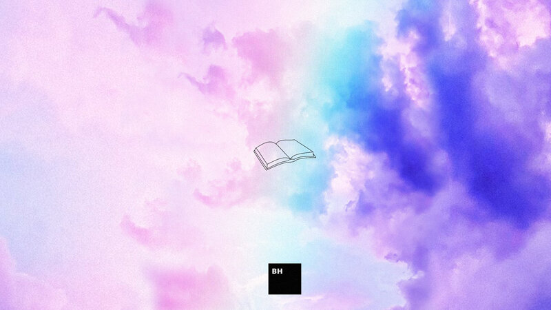 Open Book in Sky — Purple