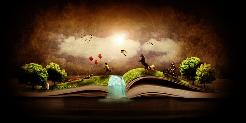 Open Book Landscape — Green