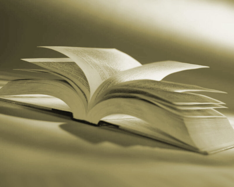 open book on a table