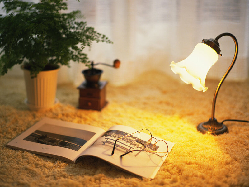 Open Book on Carpet