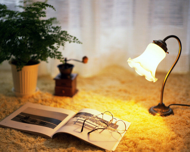 Open Book on Carpet — Yellow