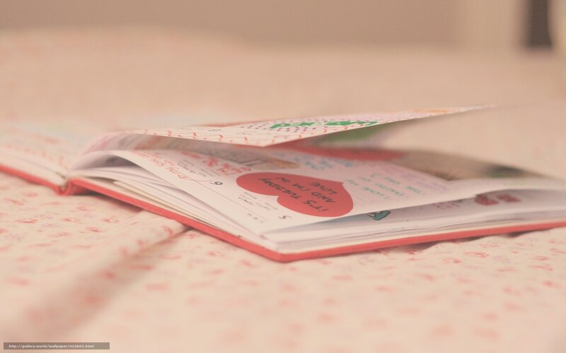 open book on floral bed