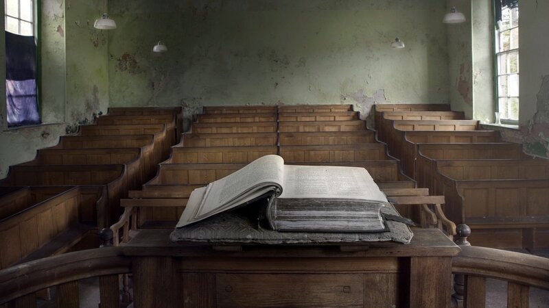 Open Book on Pulpit
