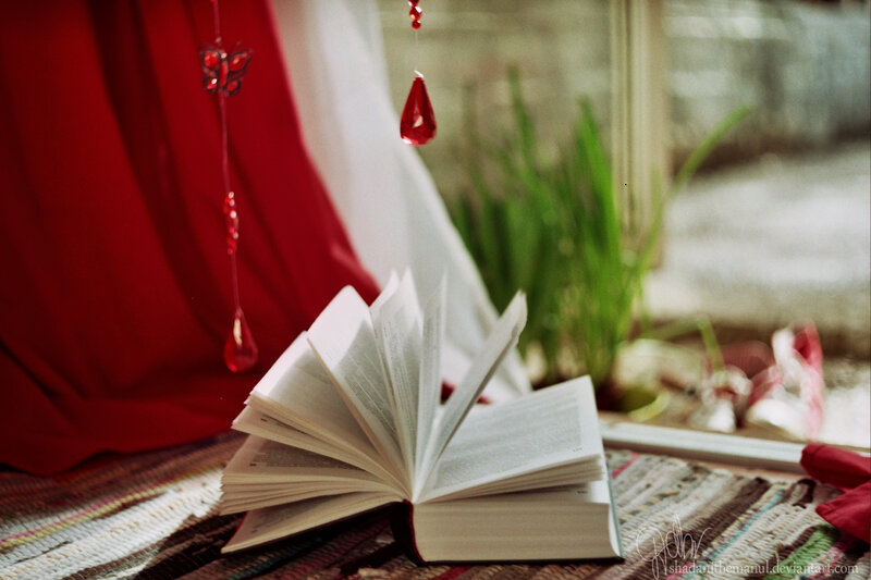 Open Book on Rug