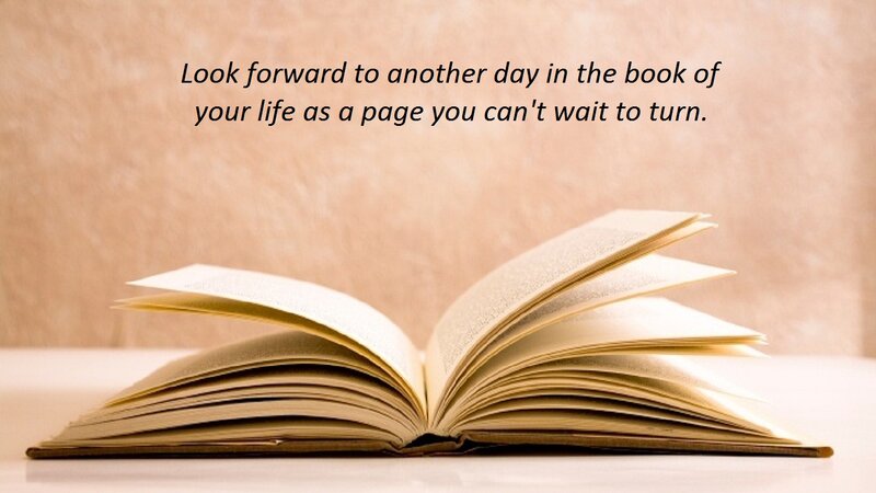 Open Book on Table — Beige