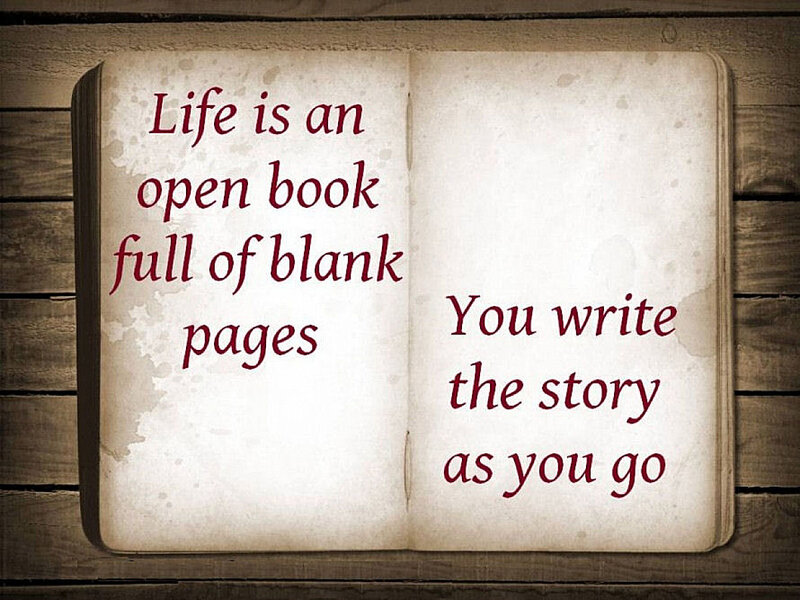 Open Book on Wood — Brown