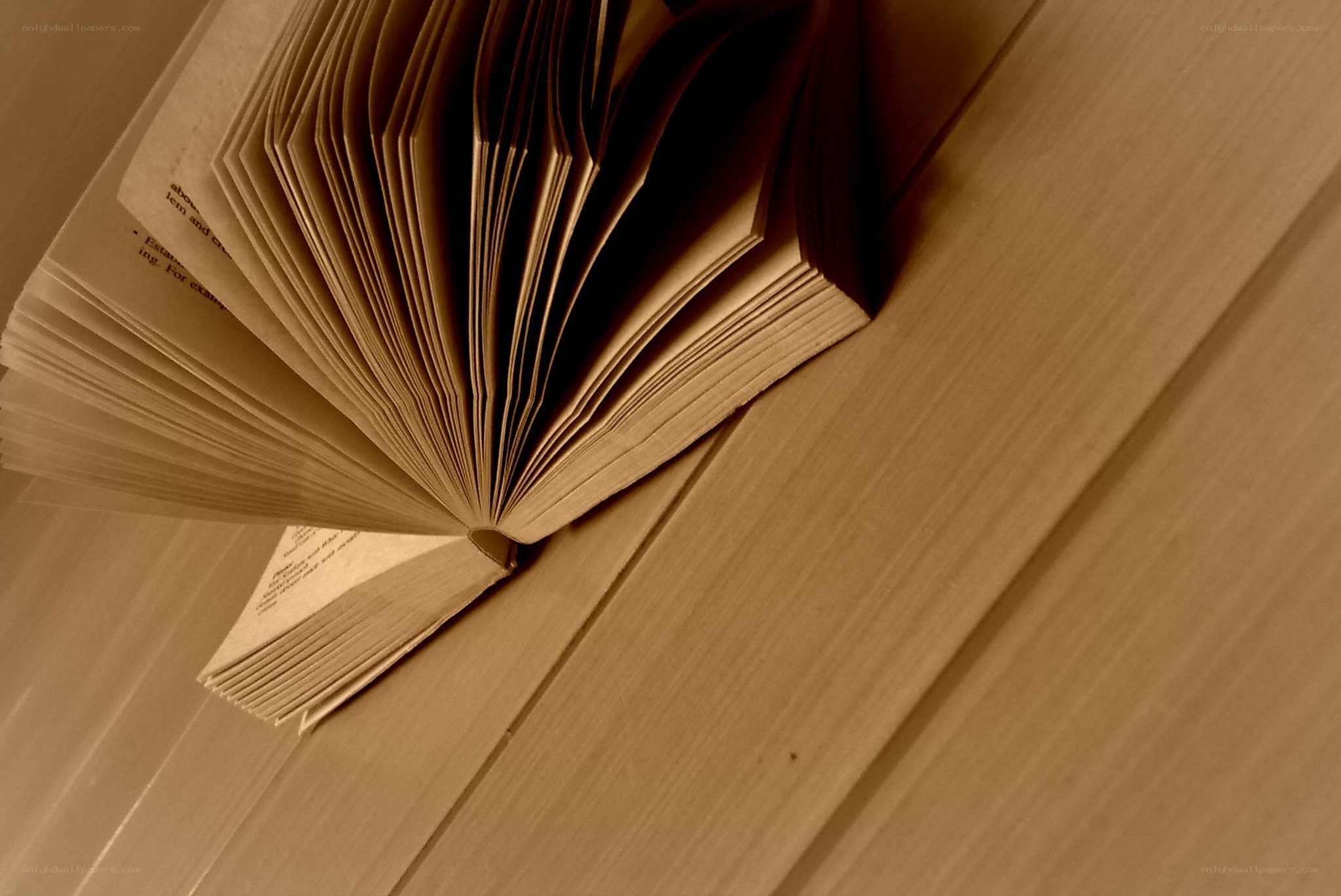 open book on wooden surface