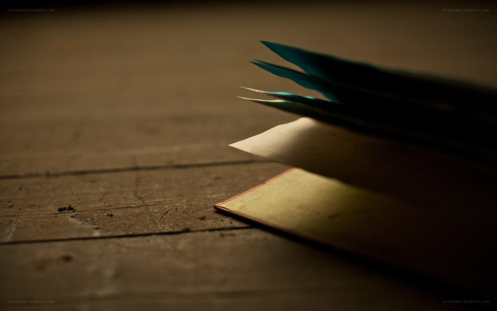 open book on wooden surface