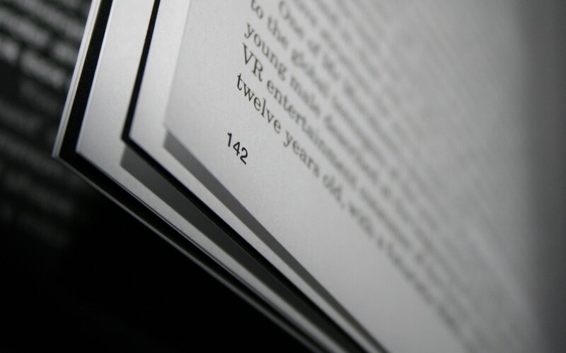 Open Book Page — White