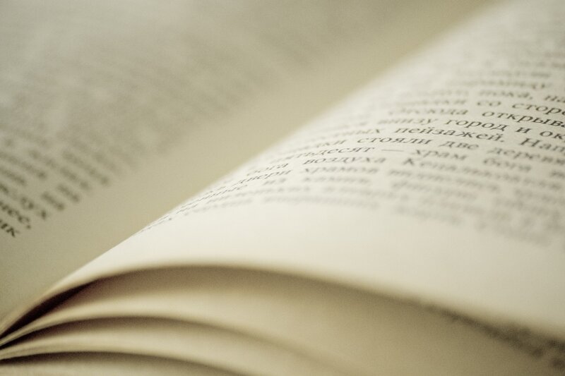 Open Book Pages — White, Calm