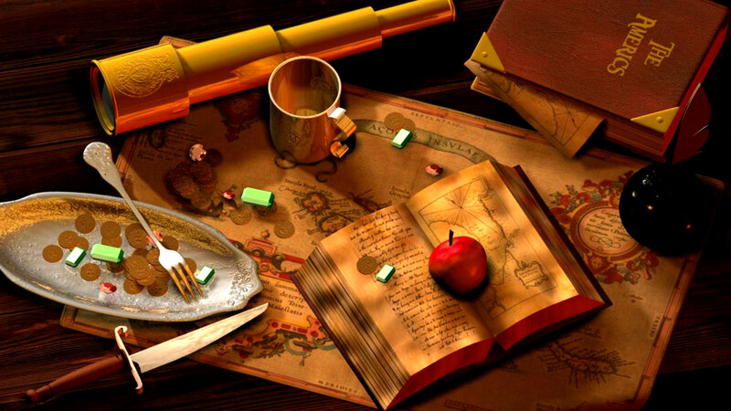 Open Book with Apple