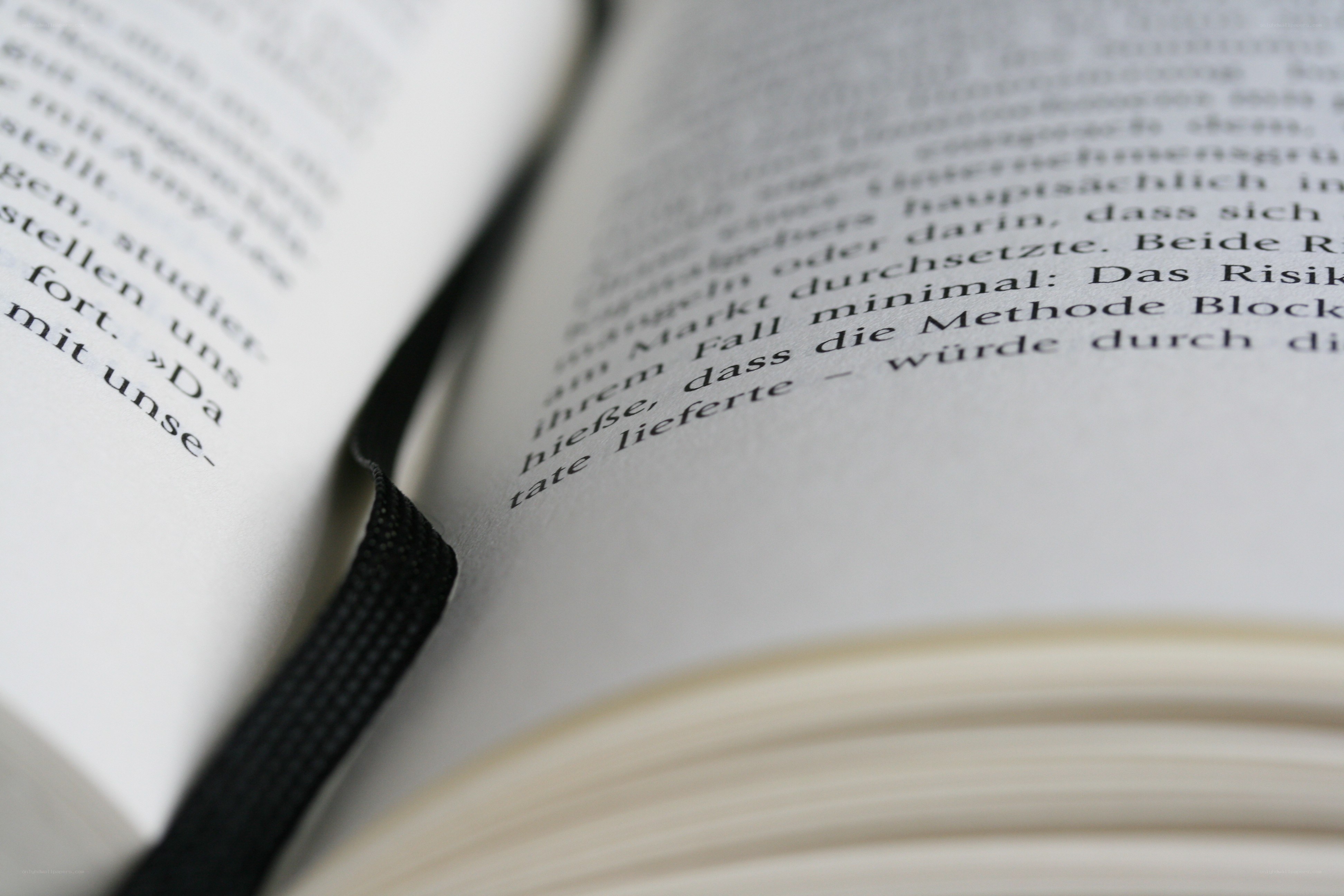 open book with bookmark