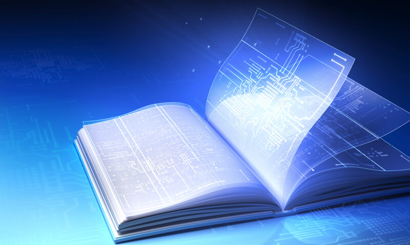 Open Book with Circuitry