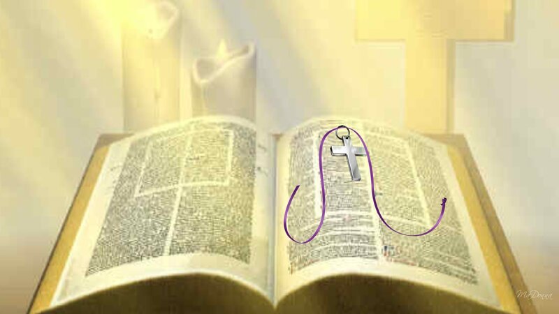 Open Book with Cross
