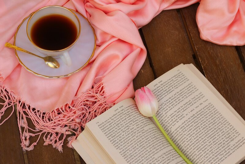 Open Book with Cup